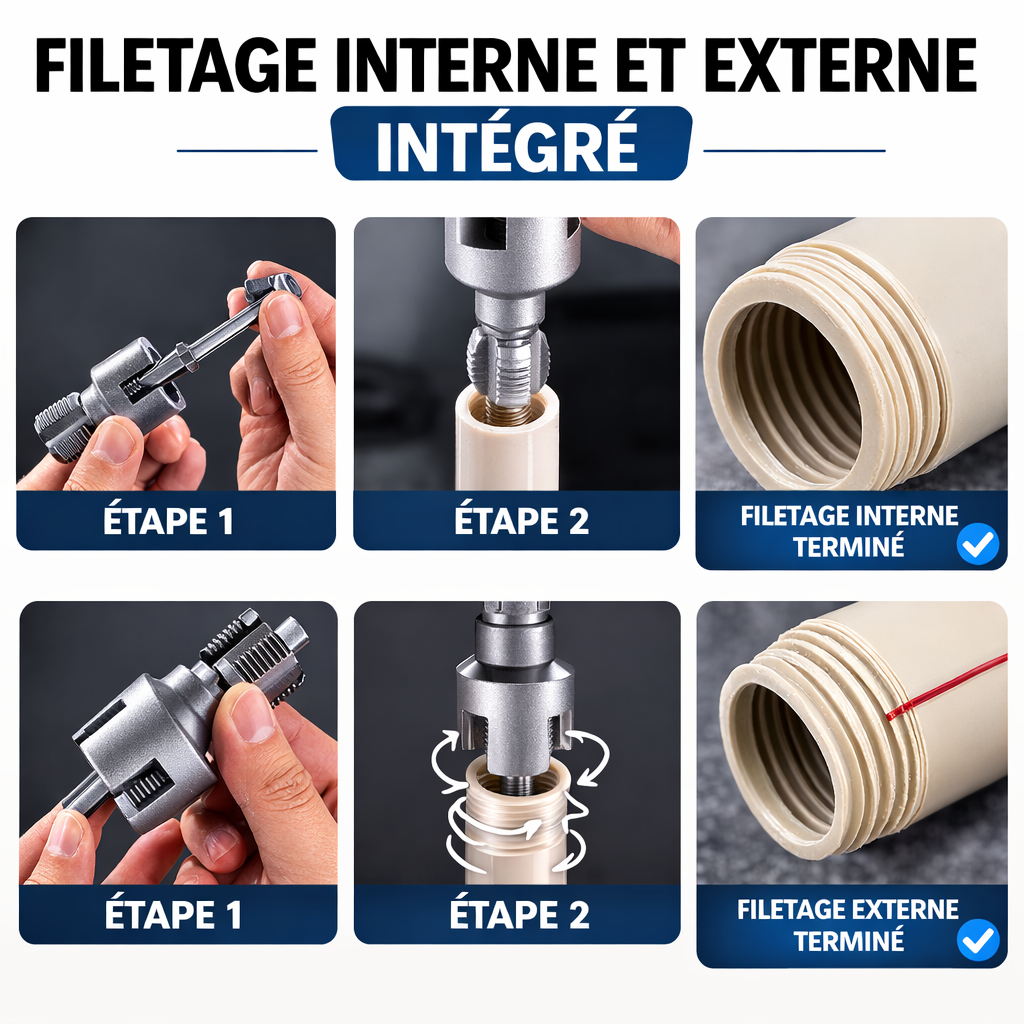 Outil De Filetage Interne Et Externe