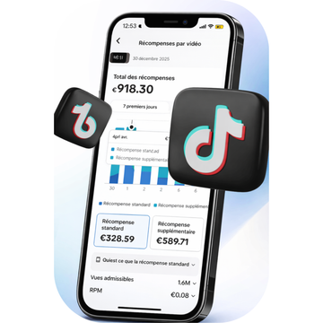Compte Tiktok monétisé